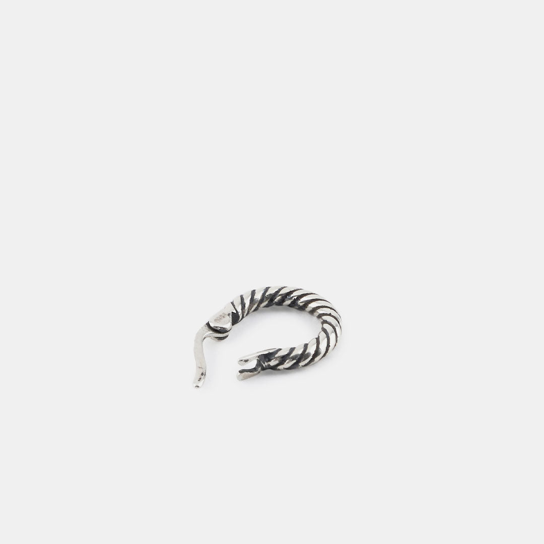 Silver Twist Hoop Earring - Serge DeNimes