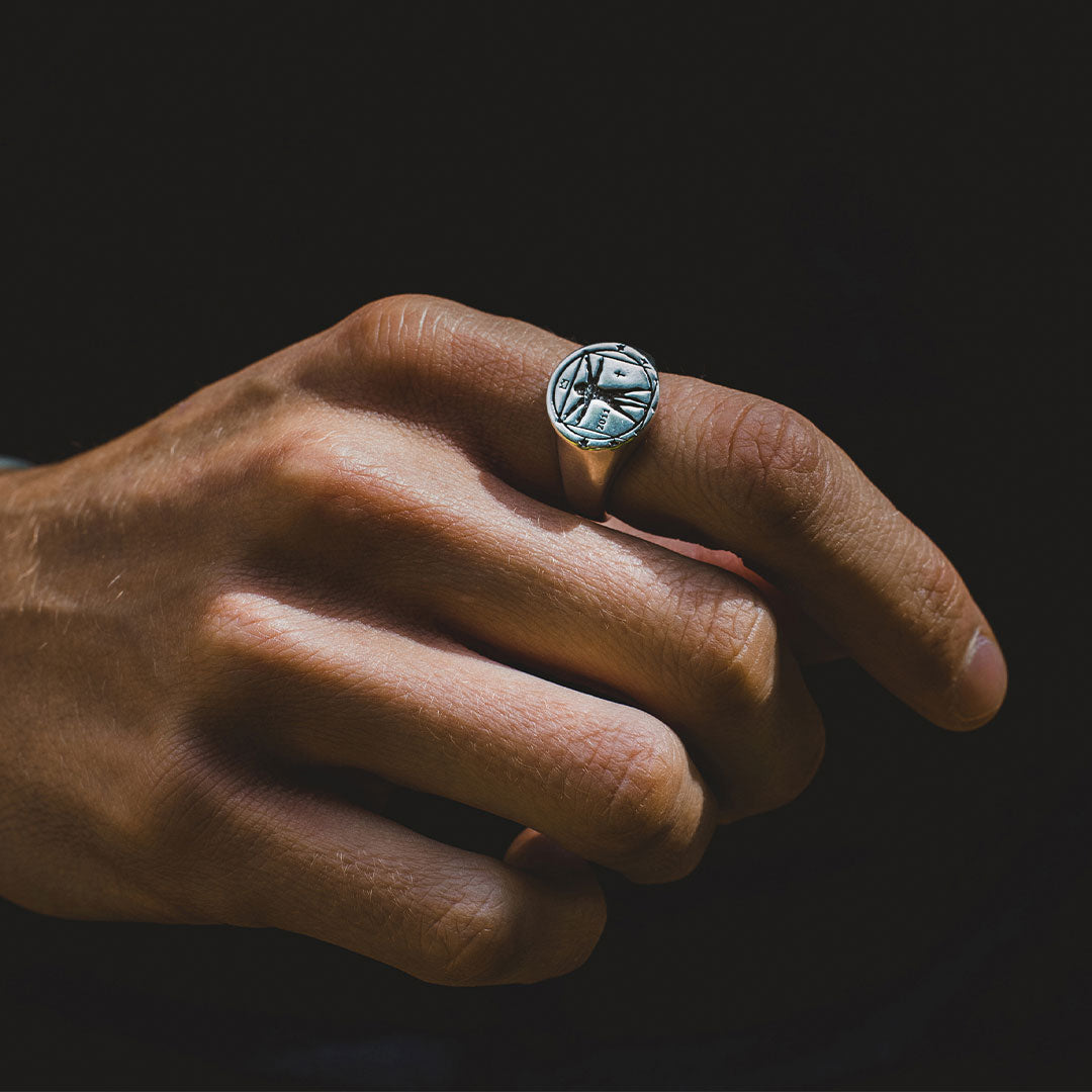 Silver Vitruvian Ring - Serge DeNimes