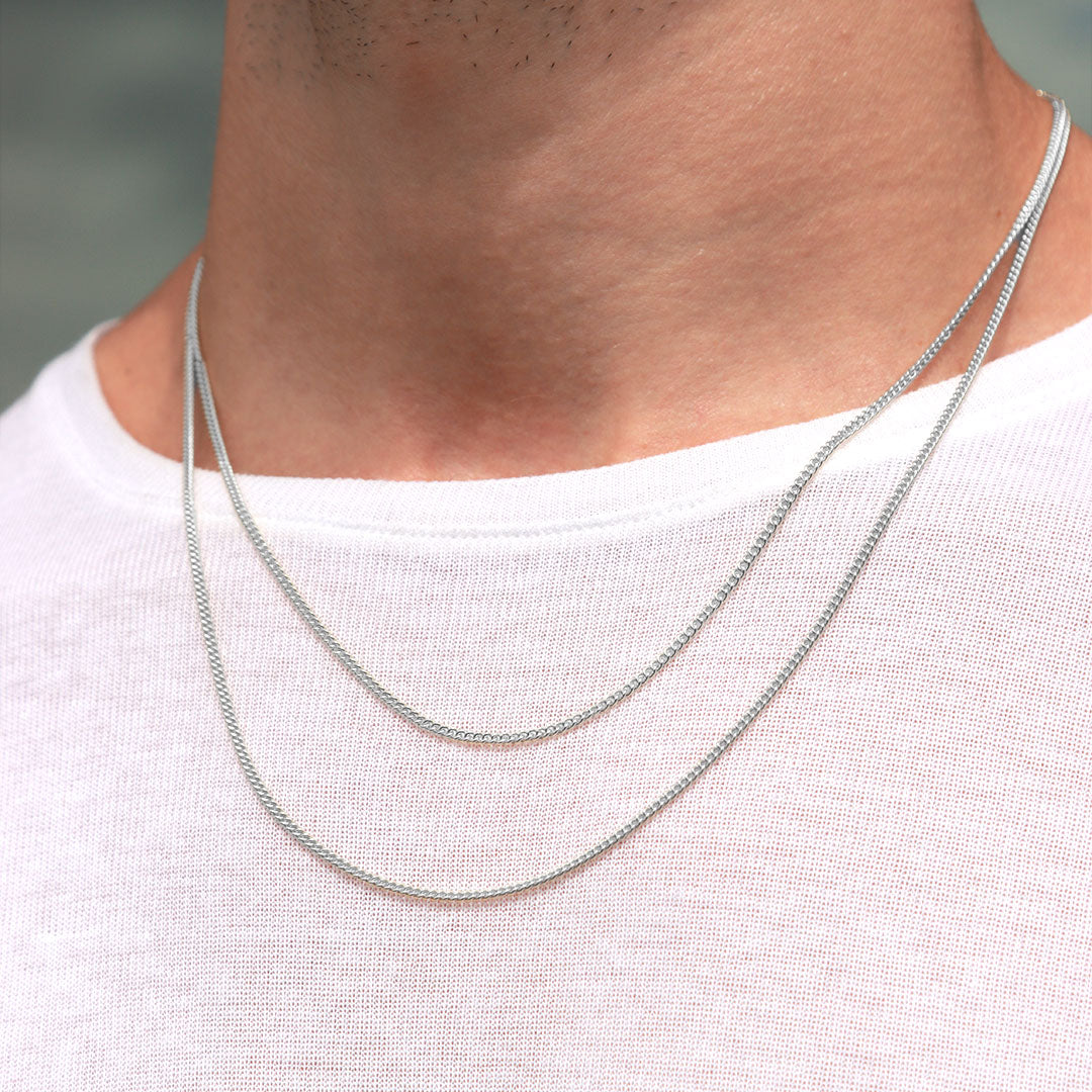 Silver 1.5mm Curb Chain