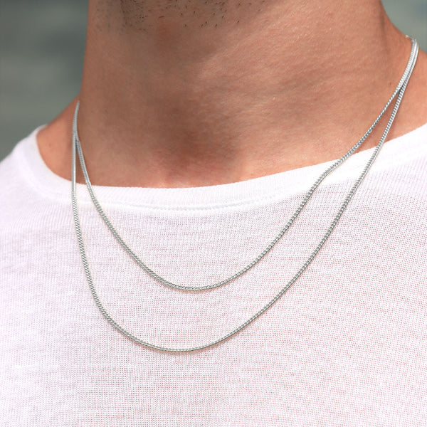 Silver 1.5mm Curb Chain