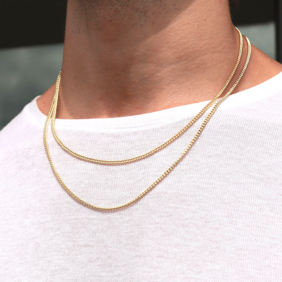 Gold 2.5mm Curb Chain - Serge DeNimes