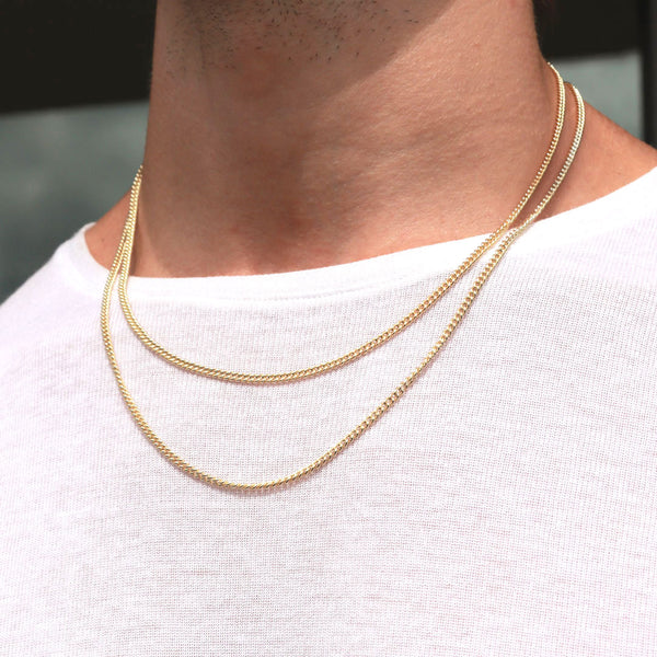 Gold 2.5mm Curb Chain