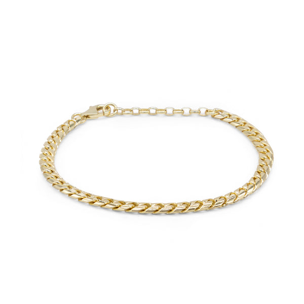 Gold 5mm Curb Bracelet