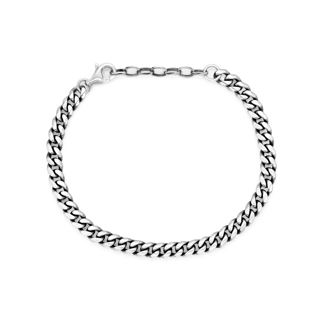 Silver 5mm Curb Bracelet