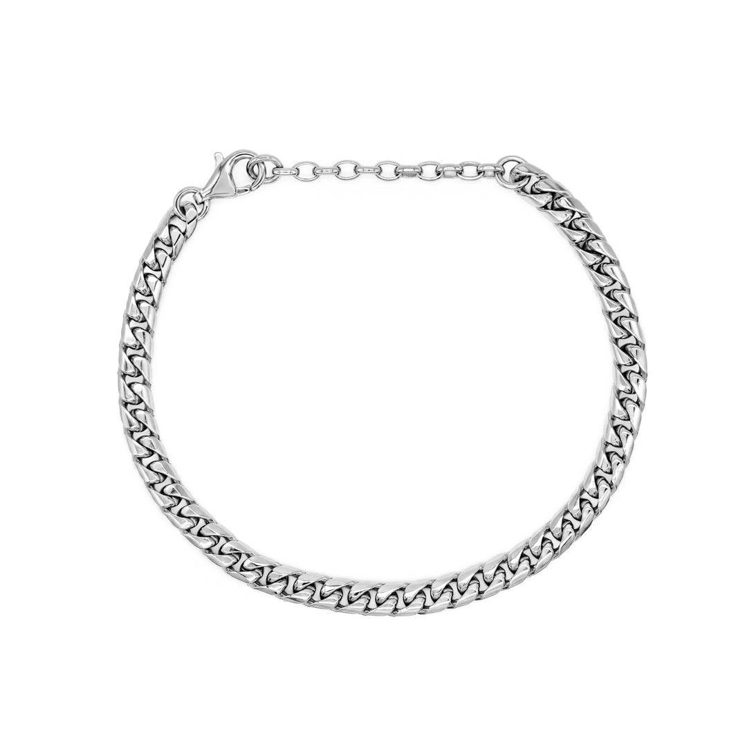 Silver 5mm Curb Bracelet