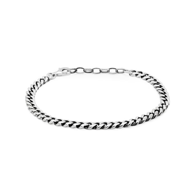 Silver 5mm Curb Bracelet