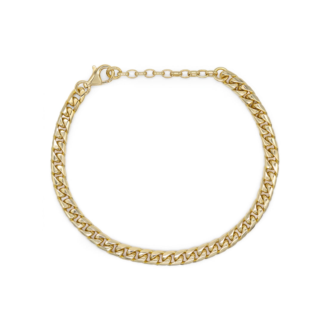 Gold 5mm Curb Bracelet - Serge DeNimes