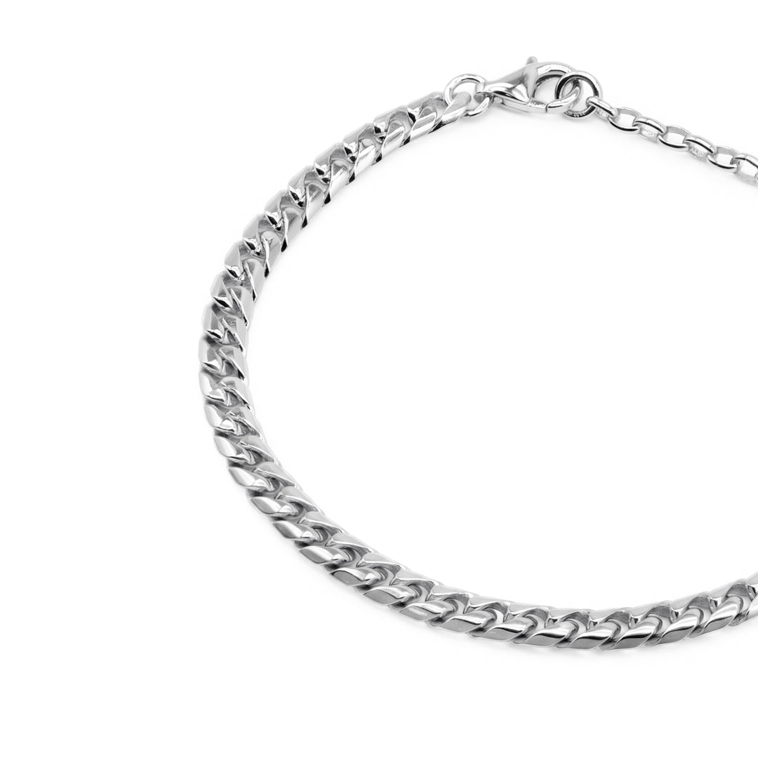 Silver 5mm Curb Bracelet
