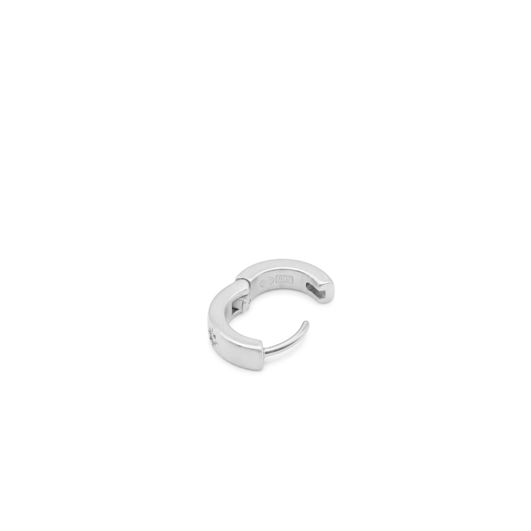 Silver Asteria Hoop Earring - Serge DeNimes