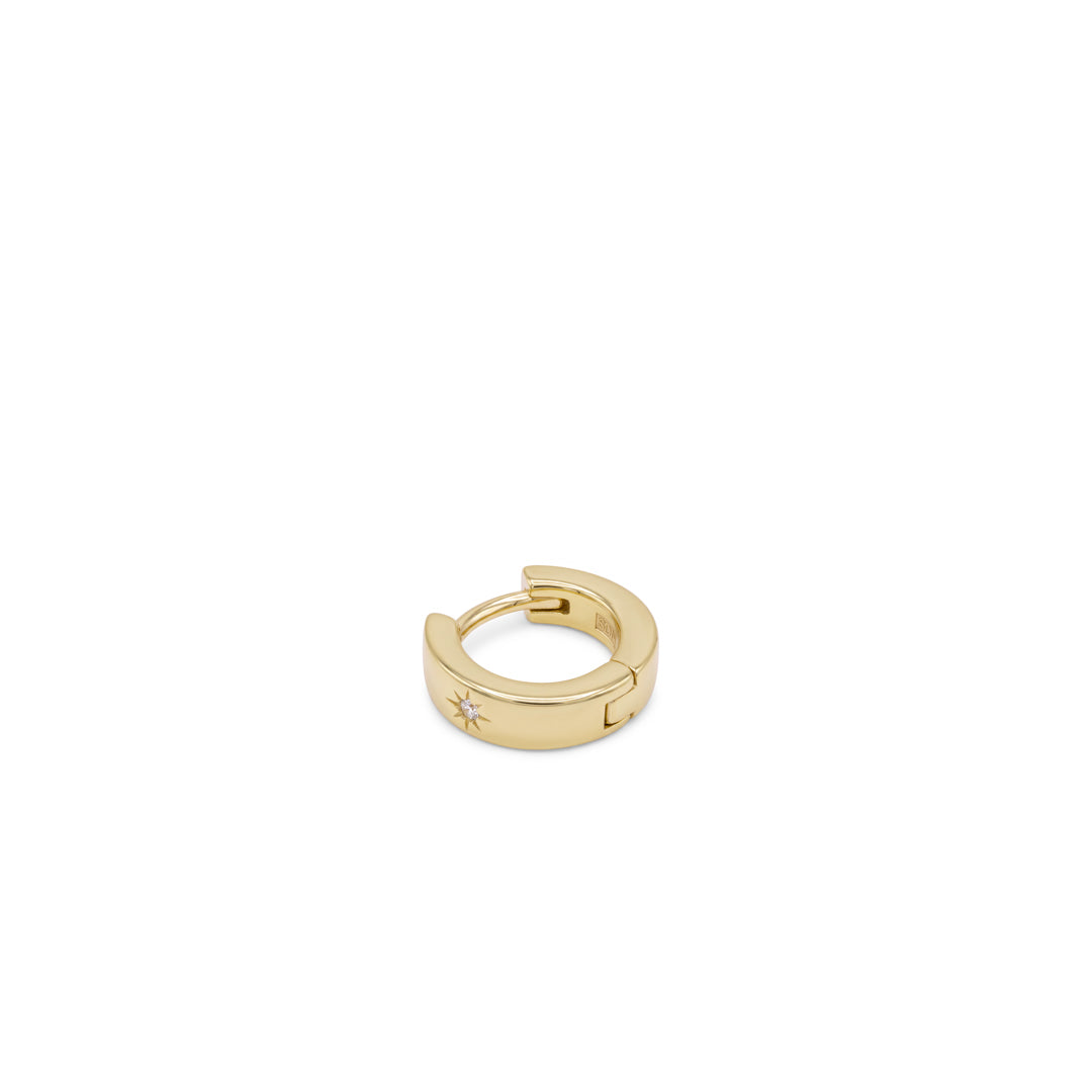 Gold Asteria Hoop Earring - Serge DeNimes