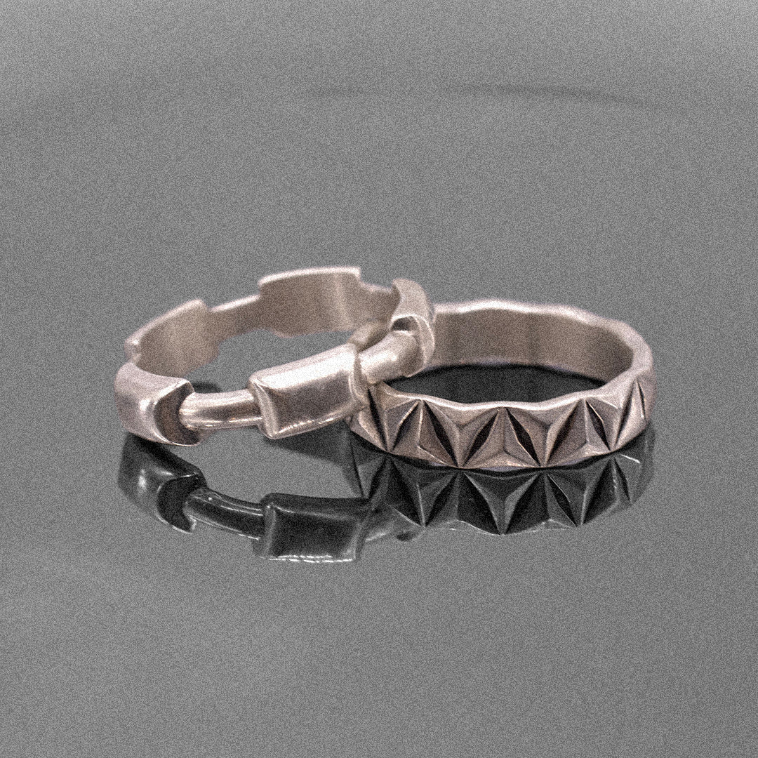 Silver Abstract Ring - Serge DeNimes