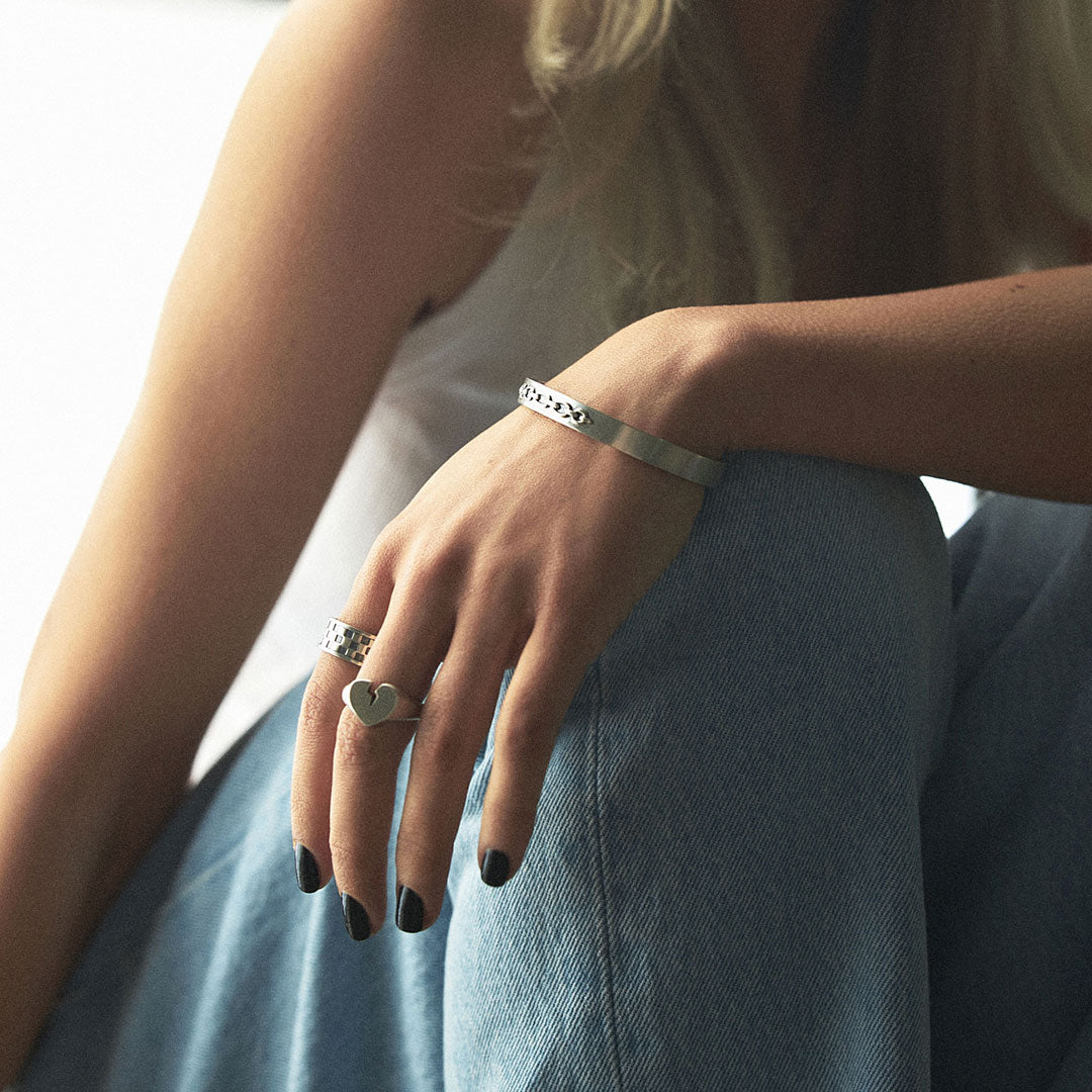 Silver Chain Cuff
