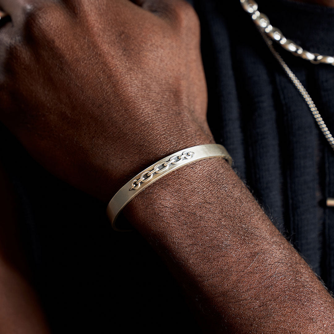 Silver Chain Cuff
