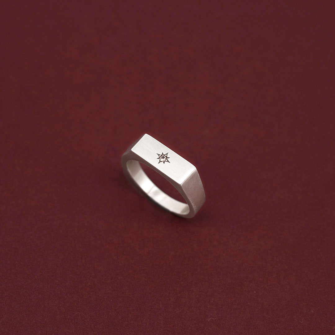Silver Ember Ring