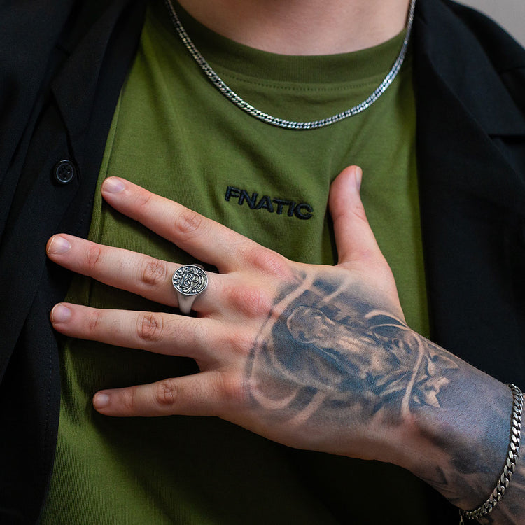 Silver Fnatic Signature Crest Ring