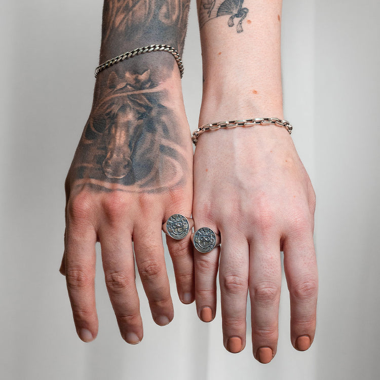 Silver Fnatic Signature Crest Ring