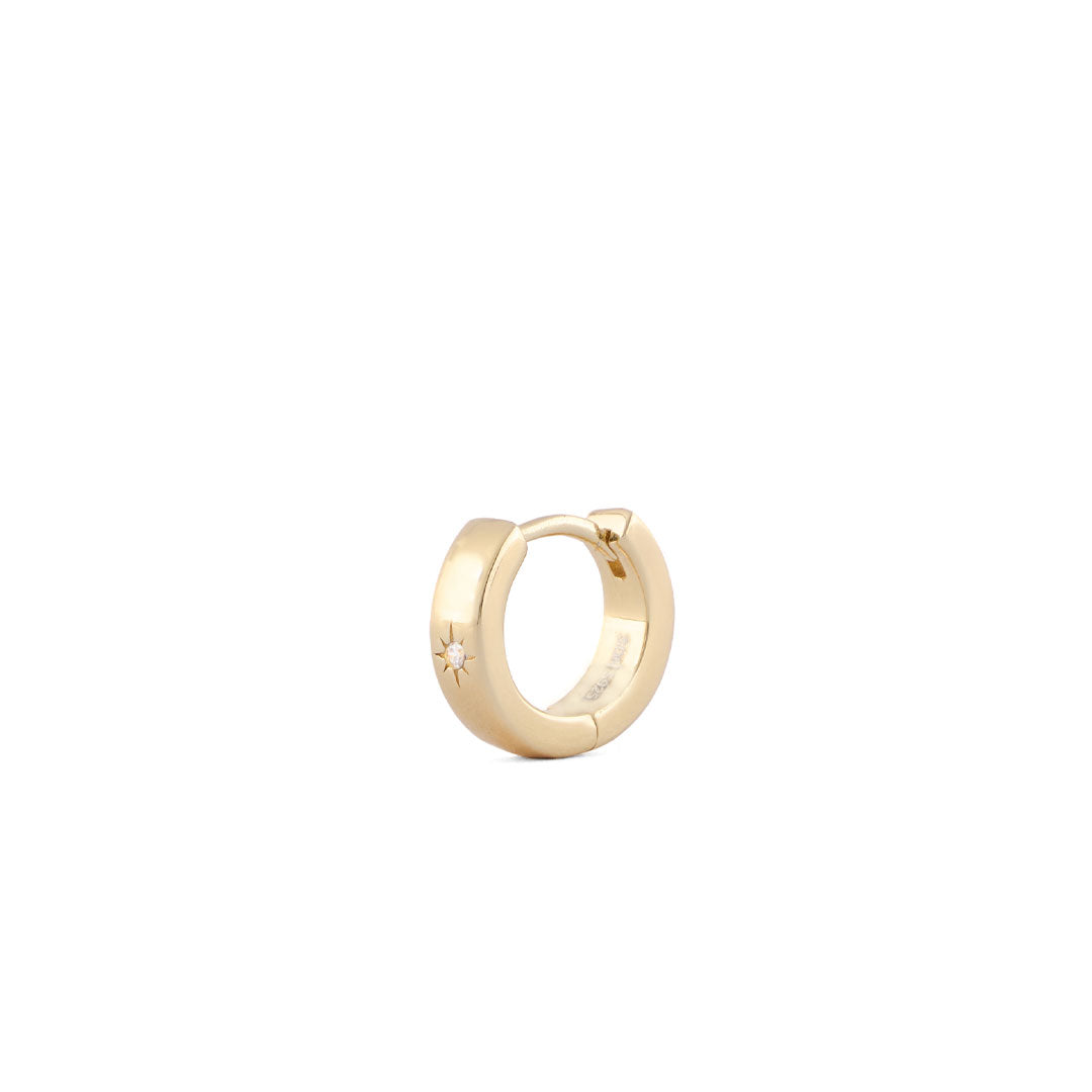 Gold Asteria Hoop Earring