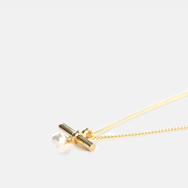Gold Plated Silver Catch Necklace