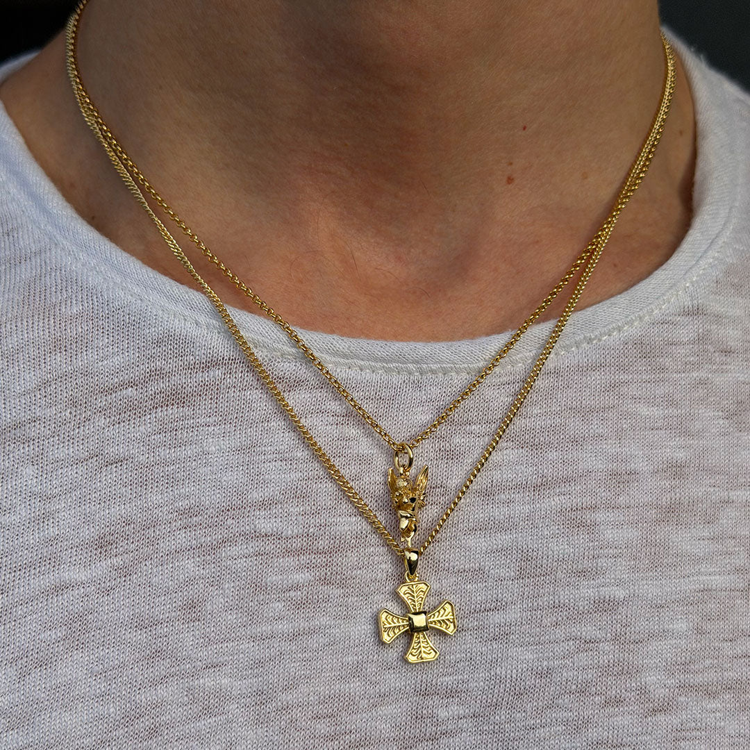 Gold Cherub Necklace