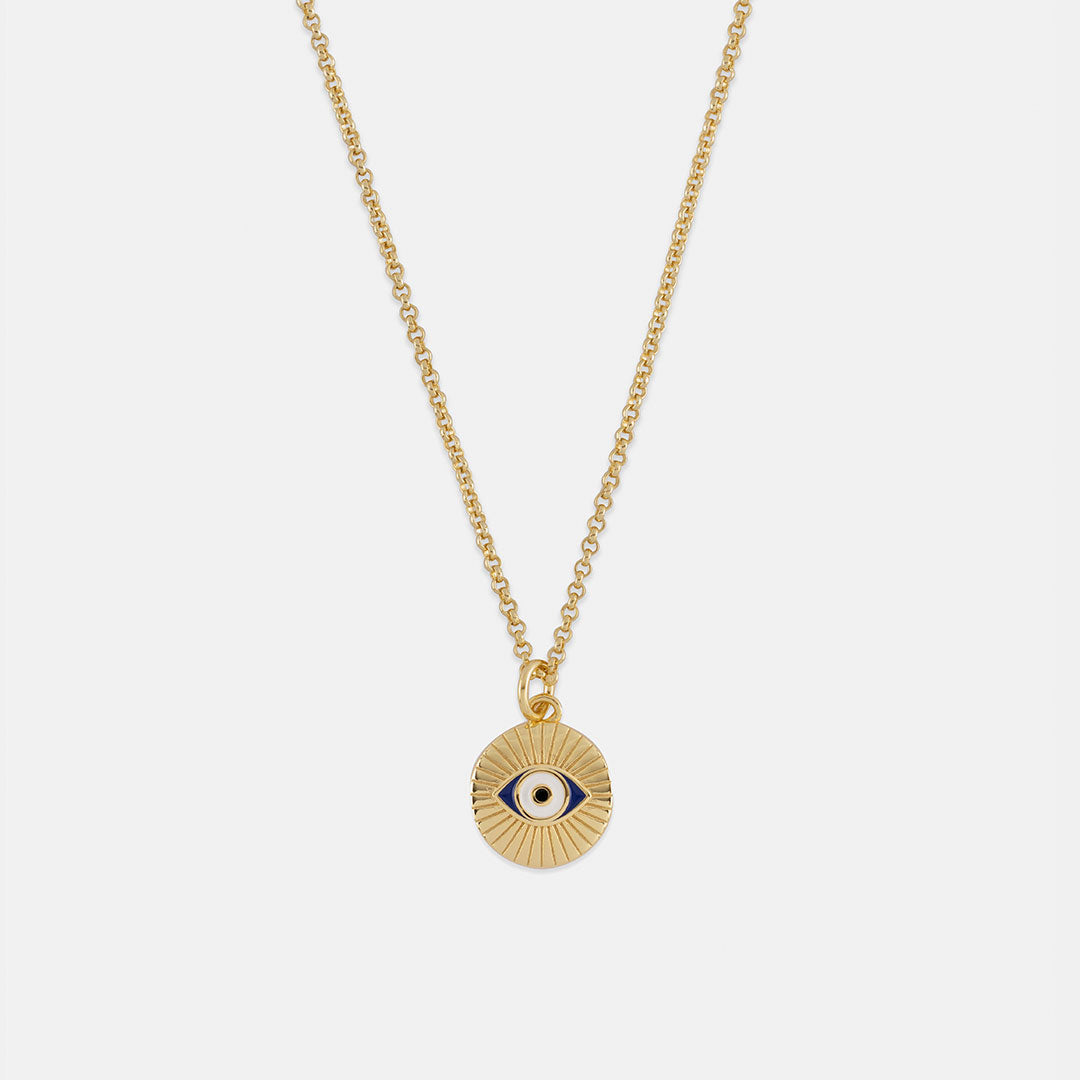 Gold Plated Silver Focus Necklace