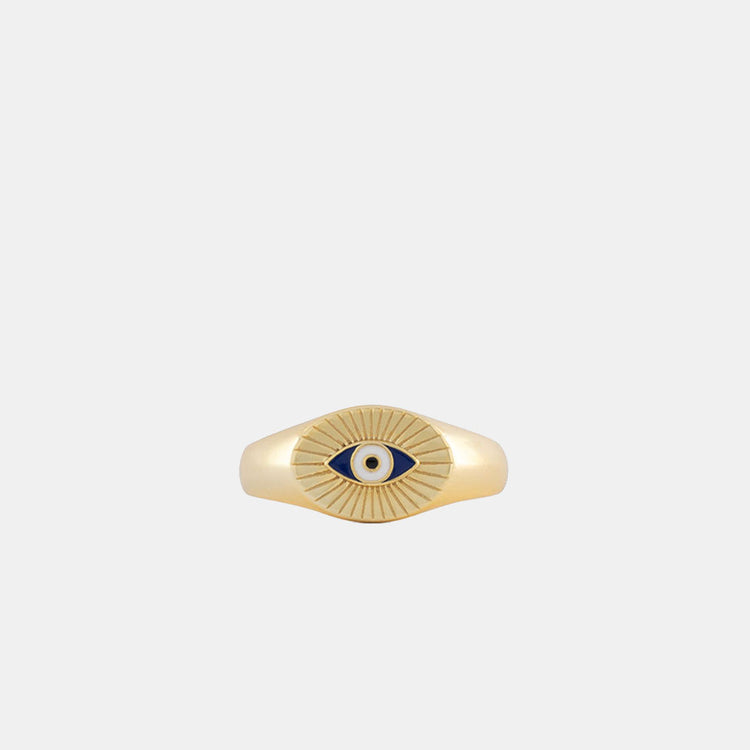 Gold Plated Silver Focus Ring