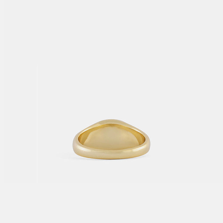 Gold Plated Silver Focus Ring
