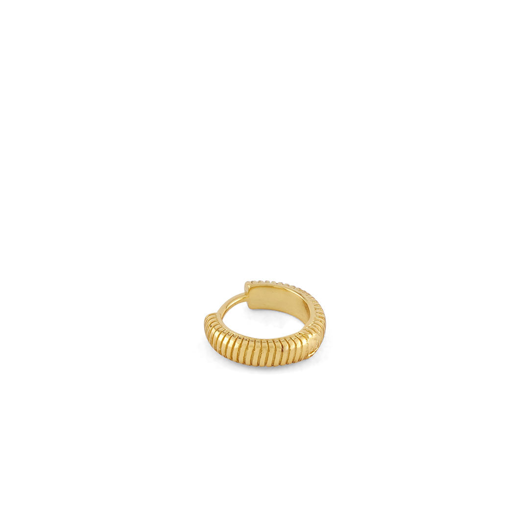 Gold Lasso Hoop Earring