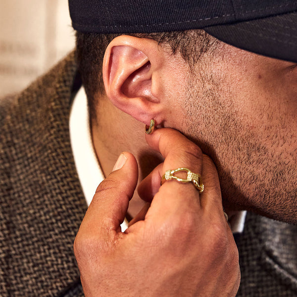 Gold Lasso Hoop Earring - Serge DeNimes