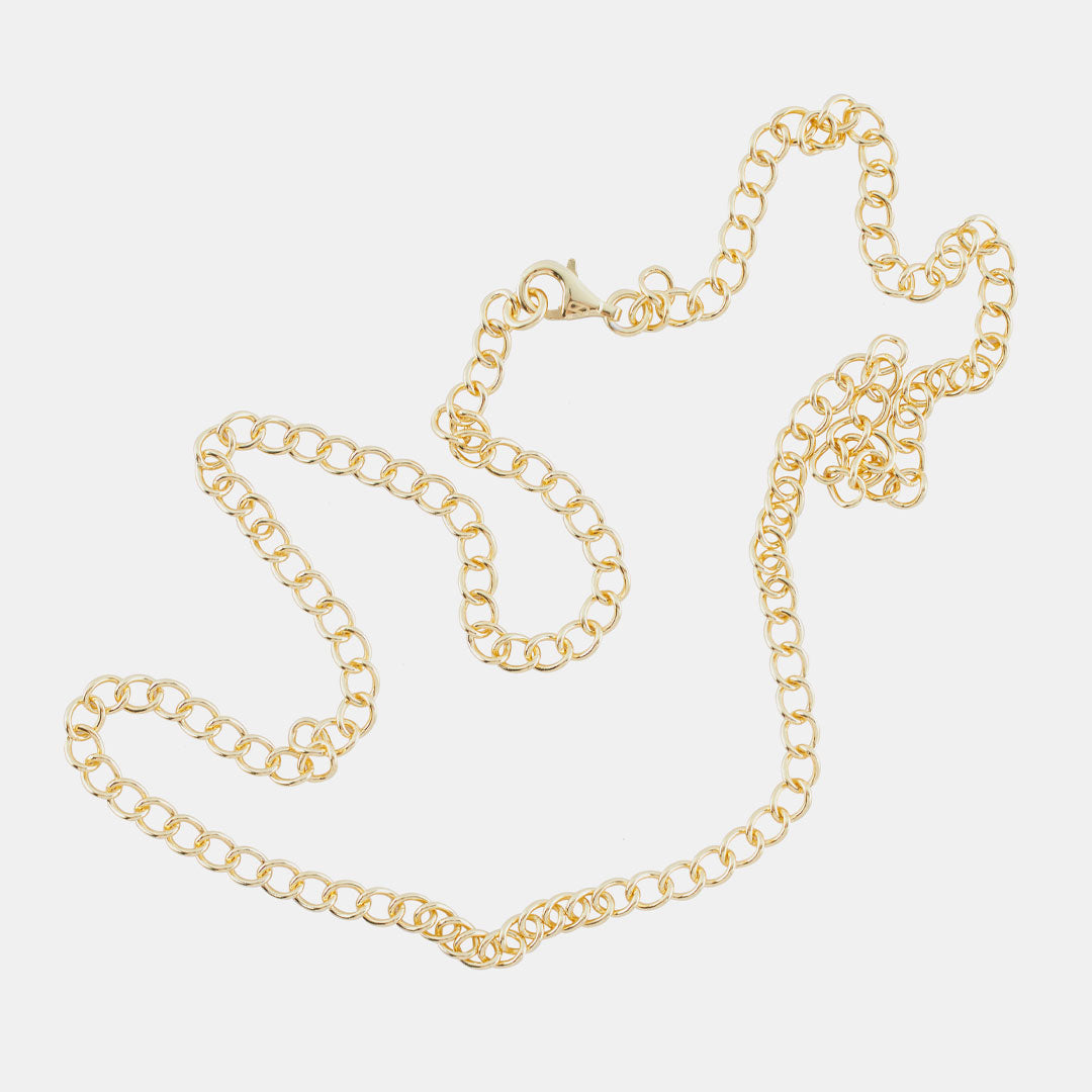Gold Open Link Curb Chain