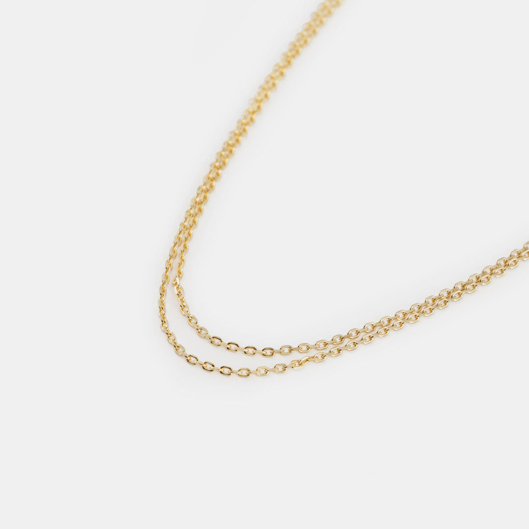 Gold Oval Belcher Chain