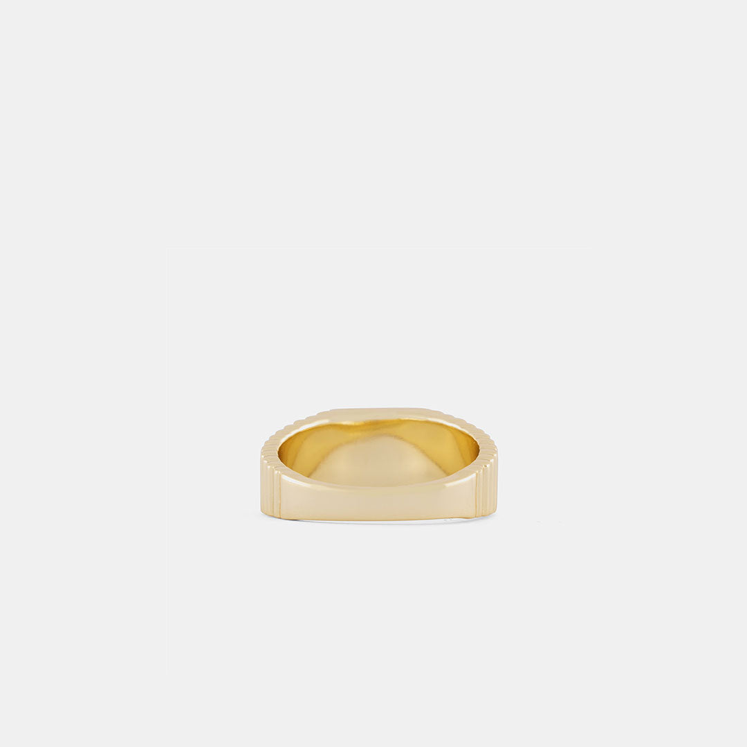 Gold Pyramid Ring