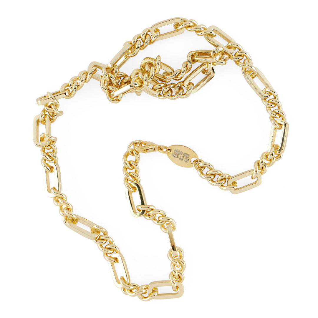 Gold Track Chain Necklace - Serge DeNimes