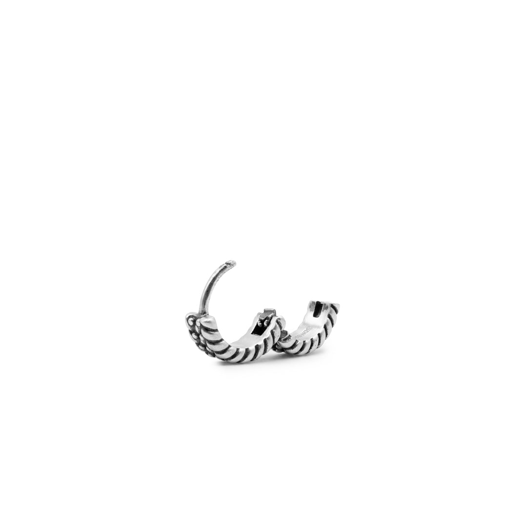 Silver Guard Hoop Earring - Serge DeNimes