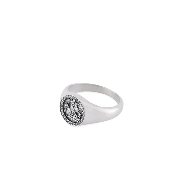 Silver St George Ring