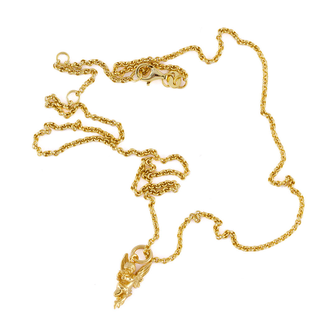 Gold Cherub Necklace