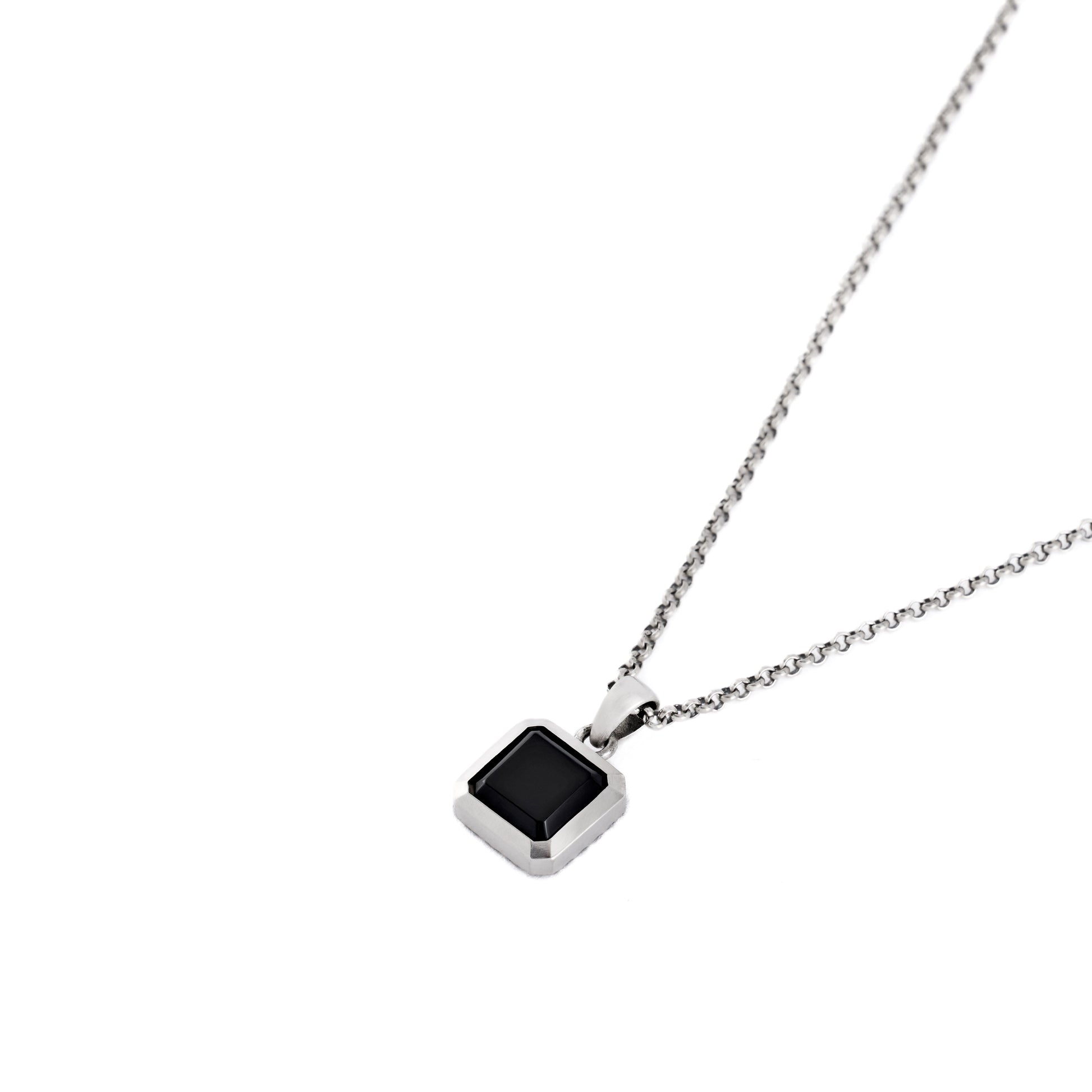 Silver Onyx Armour Necklace - Serge DeNimes