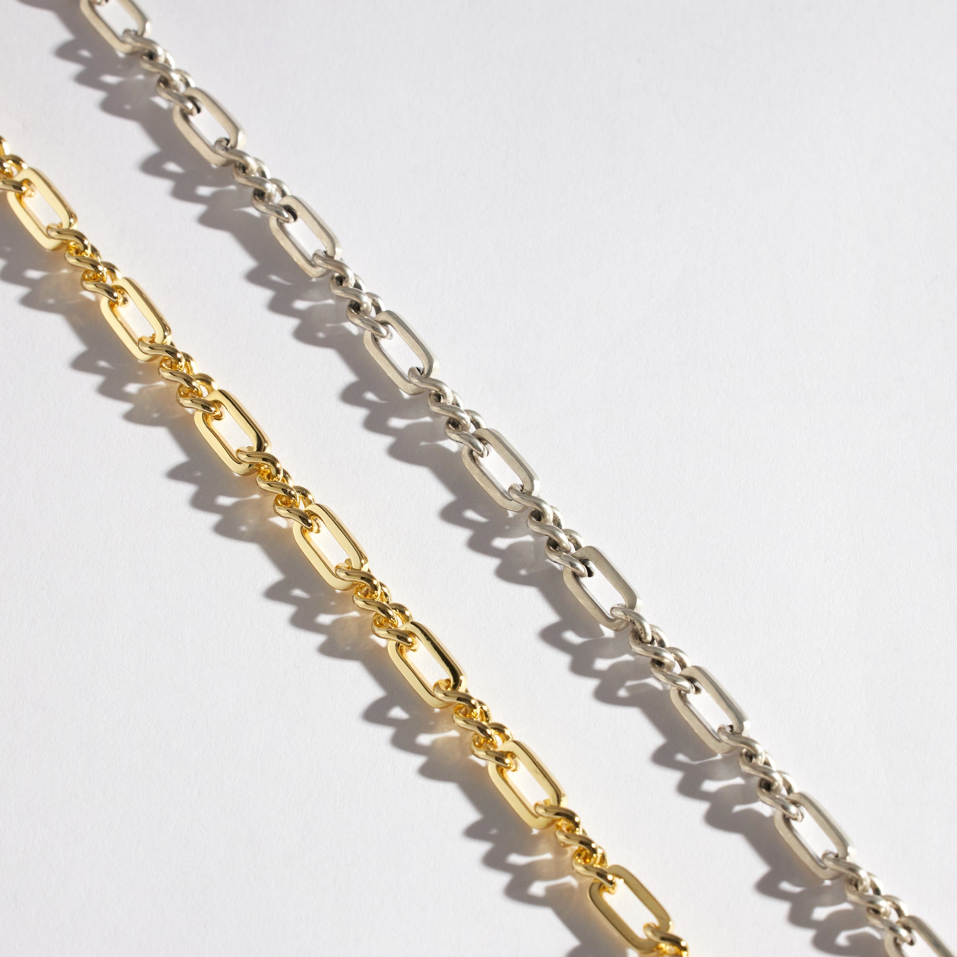 Gold Track Chain Necklace - Serge DeNimes