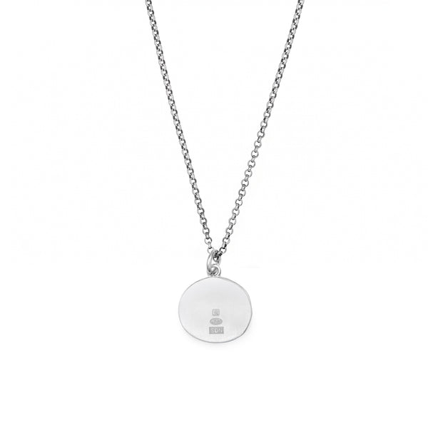 Silver Minimal Hallmark Necklace