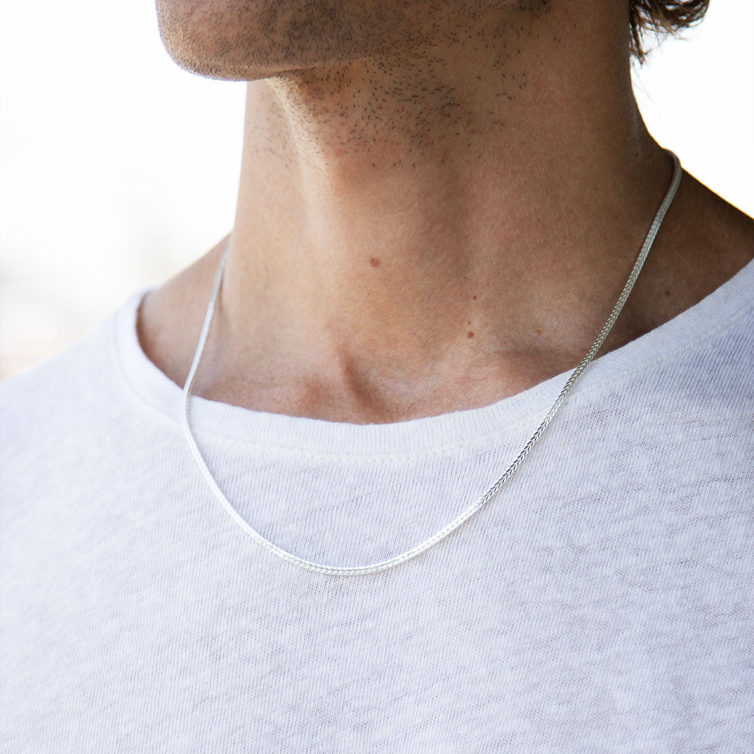 Silver Square Franco Chain