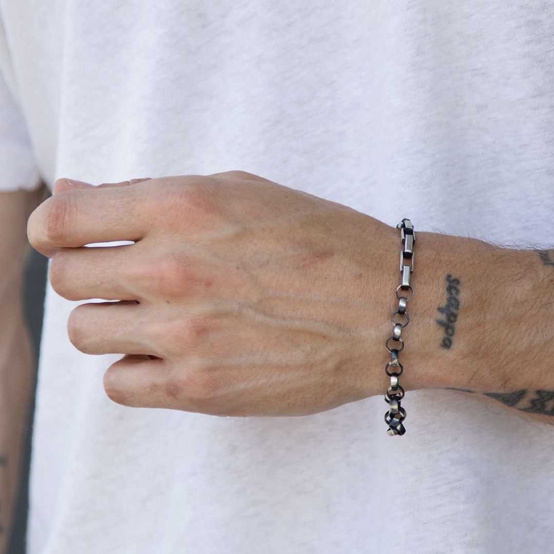 Silver Combo Chain Bracelet