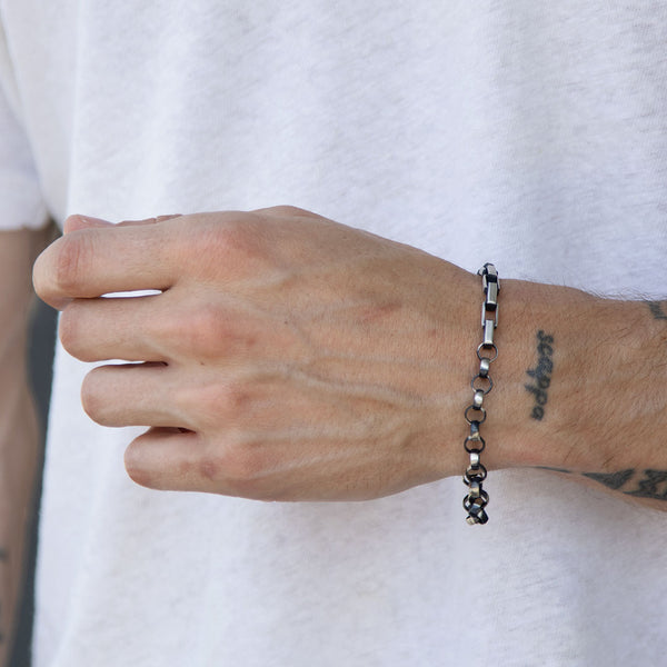Silver Combo Chain Bracelet
