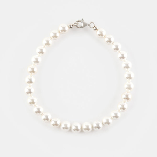 Silver Pearl Bracelet