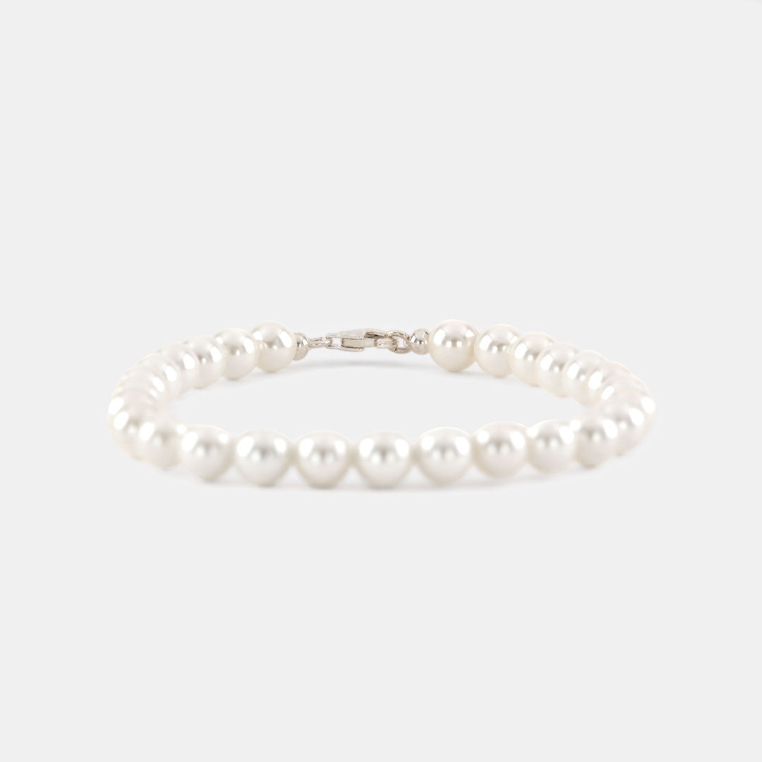 Silver Pearl Bracelet