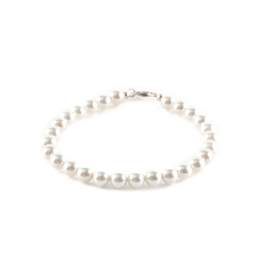 Silver Pearl Bracelet