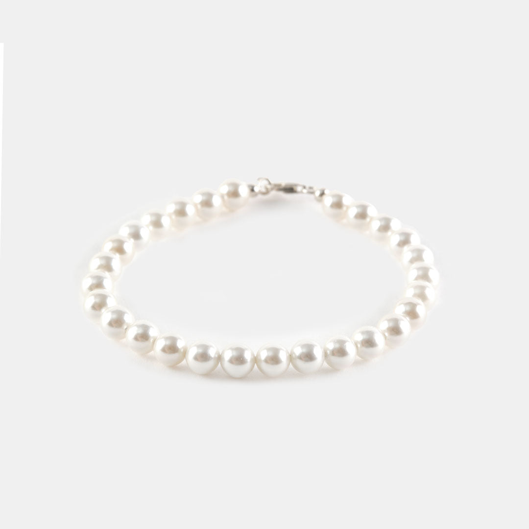 Silver Pearl Bracelet