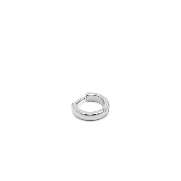 Silver Huggie Hoop Earring