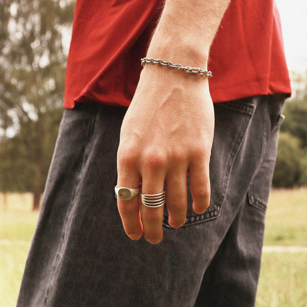 Silver Rib Ring - Serge DeNimes