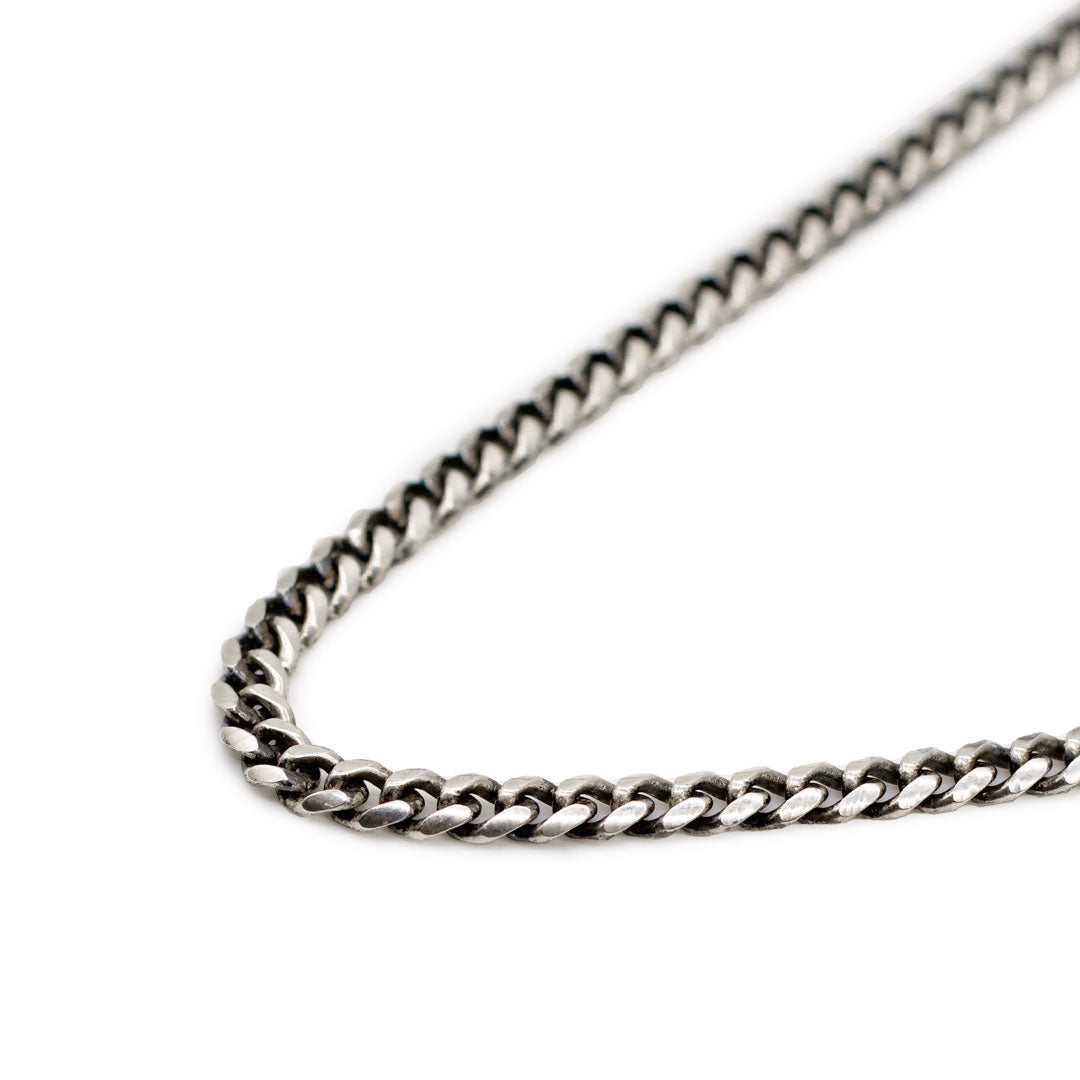 Silver 4mm Curb Chain