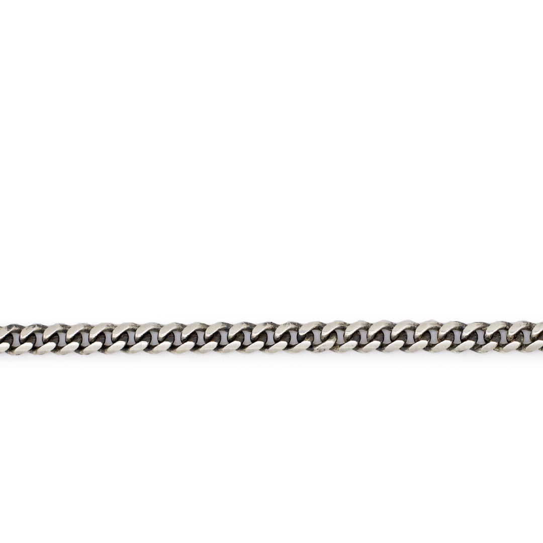 Silver 4mm Curb Chain