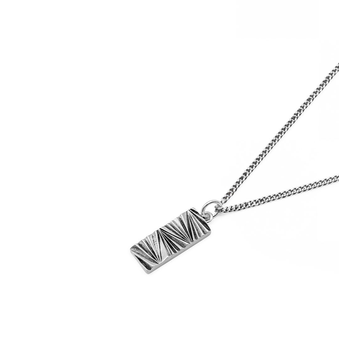 Silver Abstract Necklace - Serge DeNimes